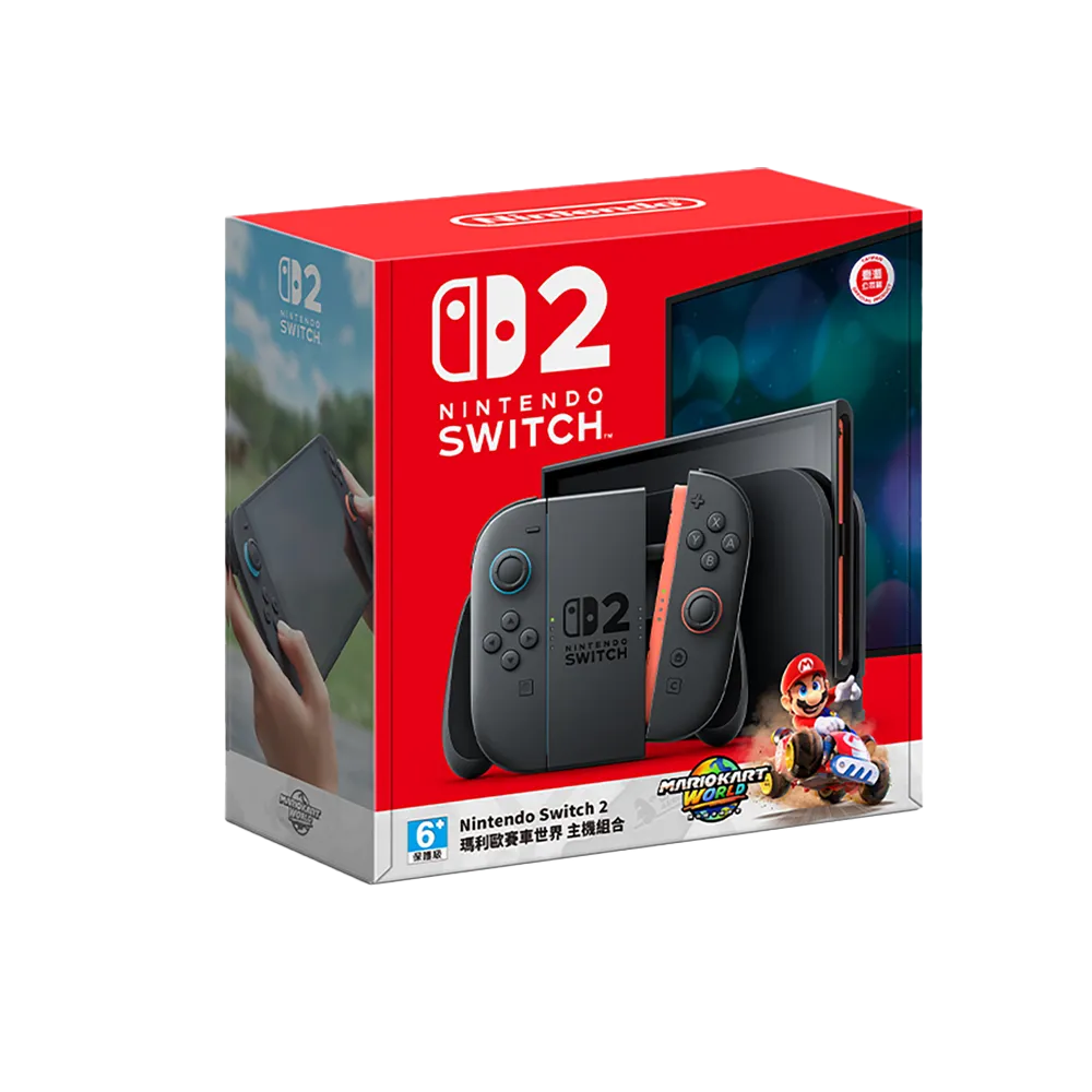 Nintendo 任天堂Switch 2 (NS2) 瑪利歐賽車世界 主機組合 + NS2特規記憶卡 + JoyCon 2控制器